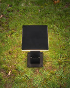 (TLD) Minimalist Square Top Outdoor Lawn & Garden Bollard Light -12 WT