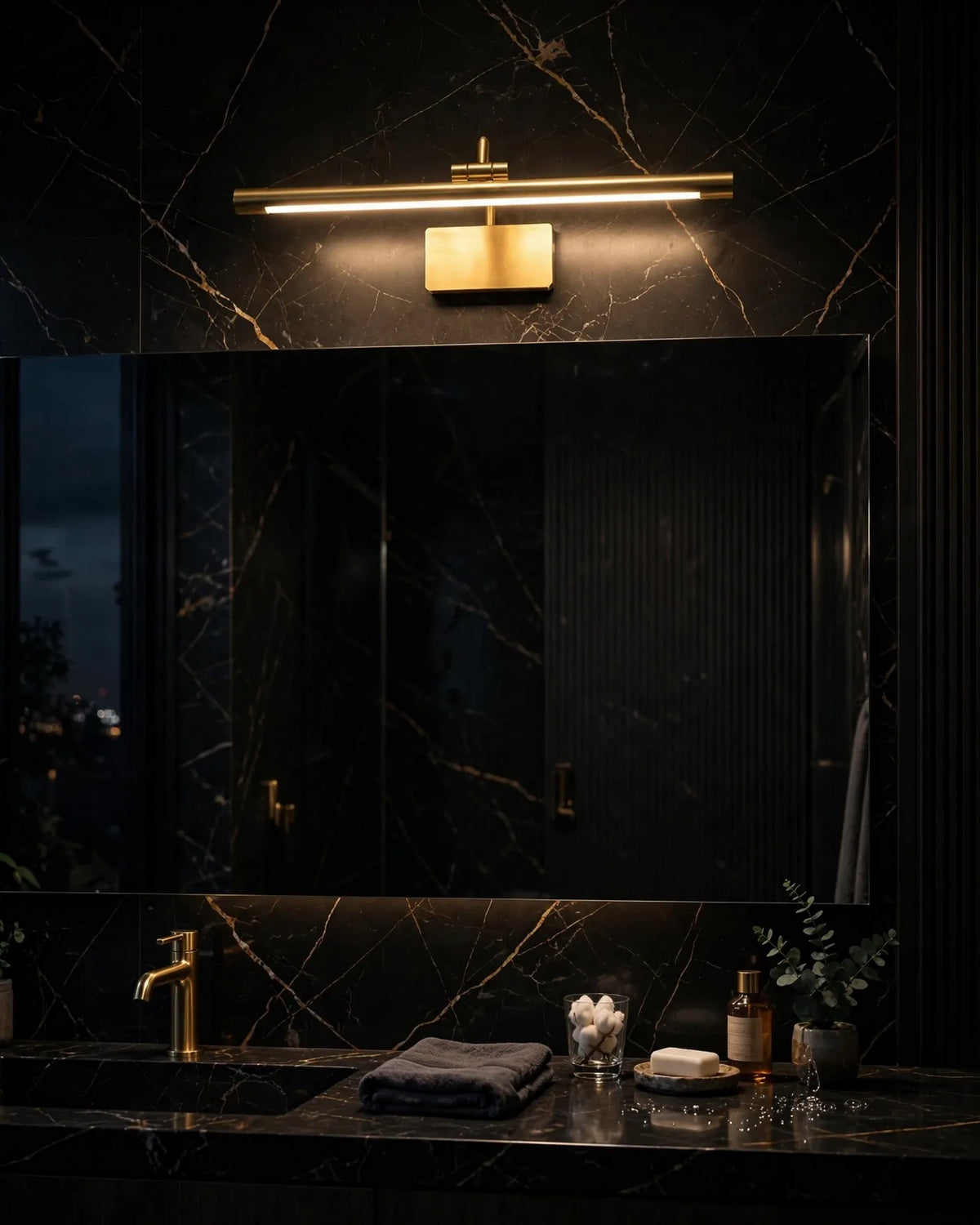 (TLD) Premium Gold LED Vanity Mirror Light