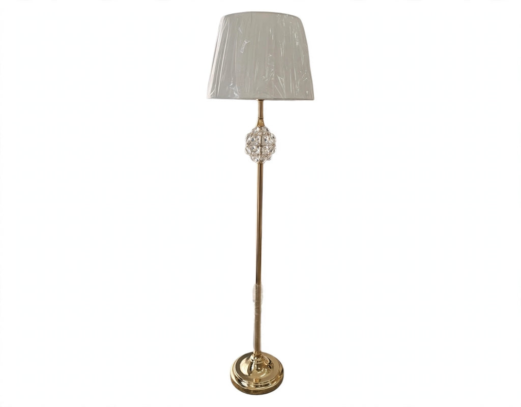 (TLD) CRYSTALLO - Gold Crystal Ball Floor Lamp
