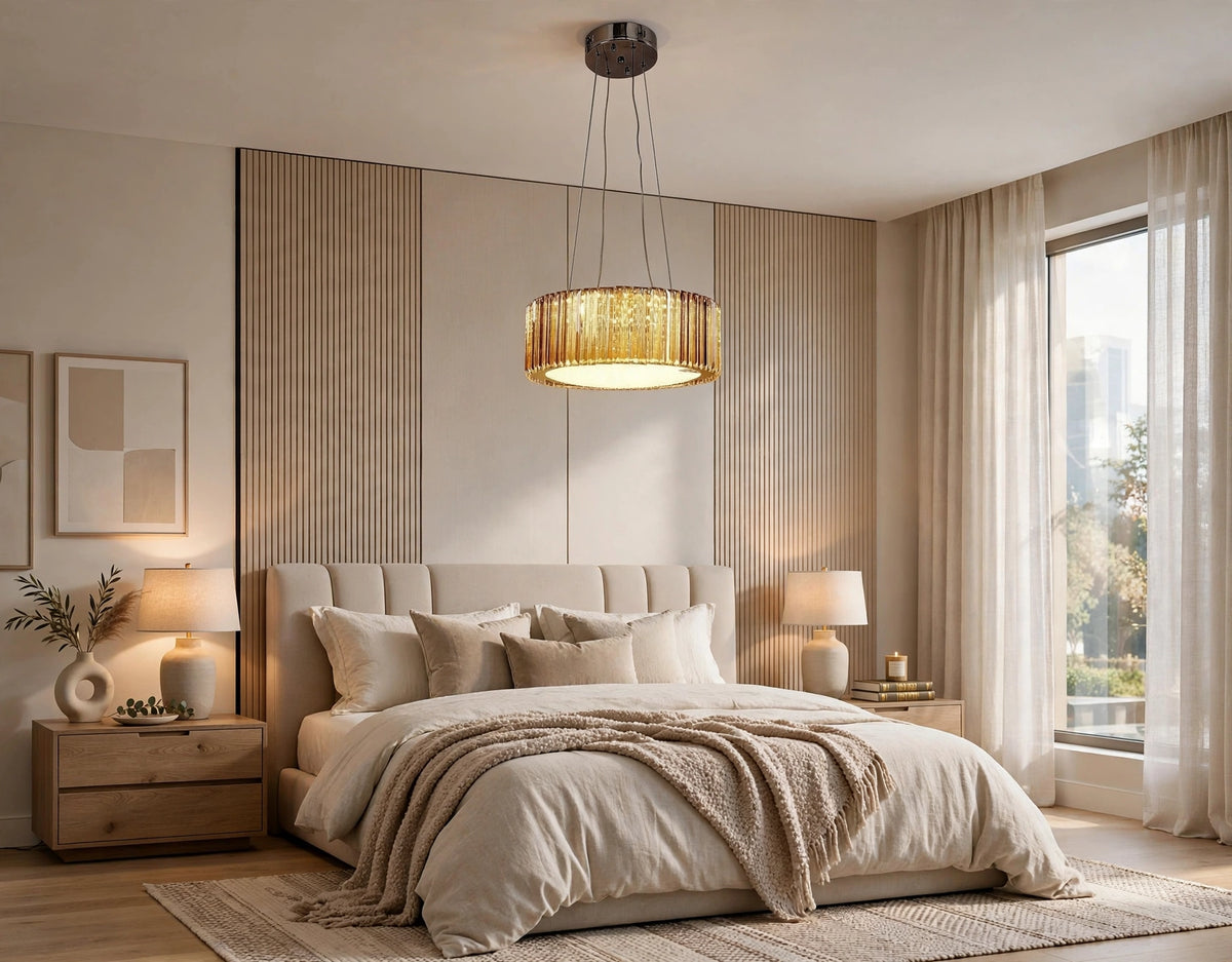 (TLD) Crystal Round Pendant Chandelier - 600