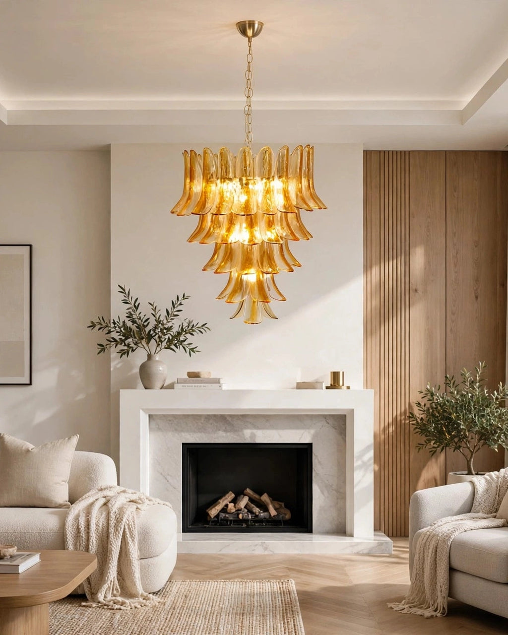 (TLD) Amber Cascade chandelier -600 MM (Copy)