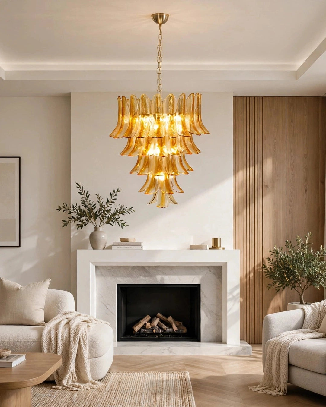 (TLD) Amber Cascade chandelier -600 MM (Copy)