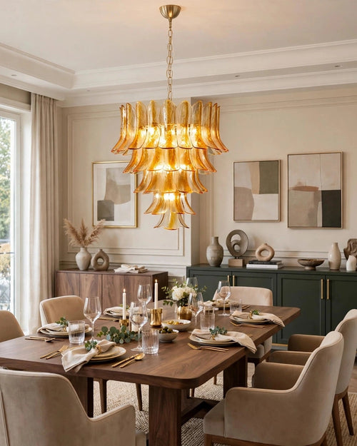 (TLD) Amber Cascade chandelier -600 MM (Copy)