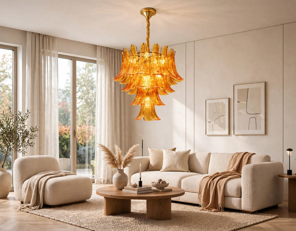 (TLD) Amber Cascade chandelier -500 MM