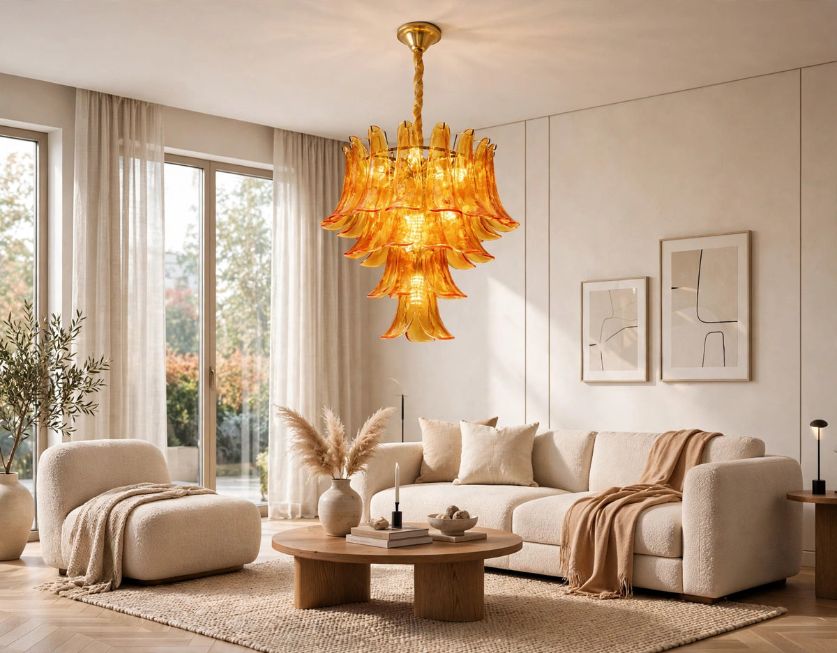 (TLD) Amber Cascade chandelier -500 MM