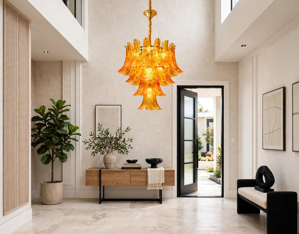 (TLD) Amber Cascade chandelier -500 MM