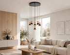 (TLD) Rose Suspension Gold Pendant Light -9