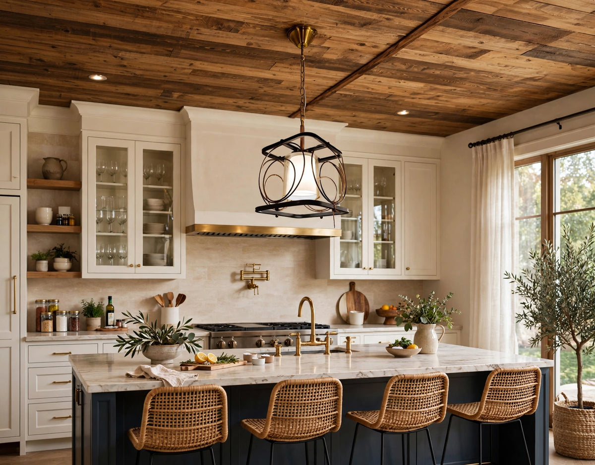 (TLD) Modern Open Cage Hanging Light