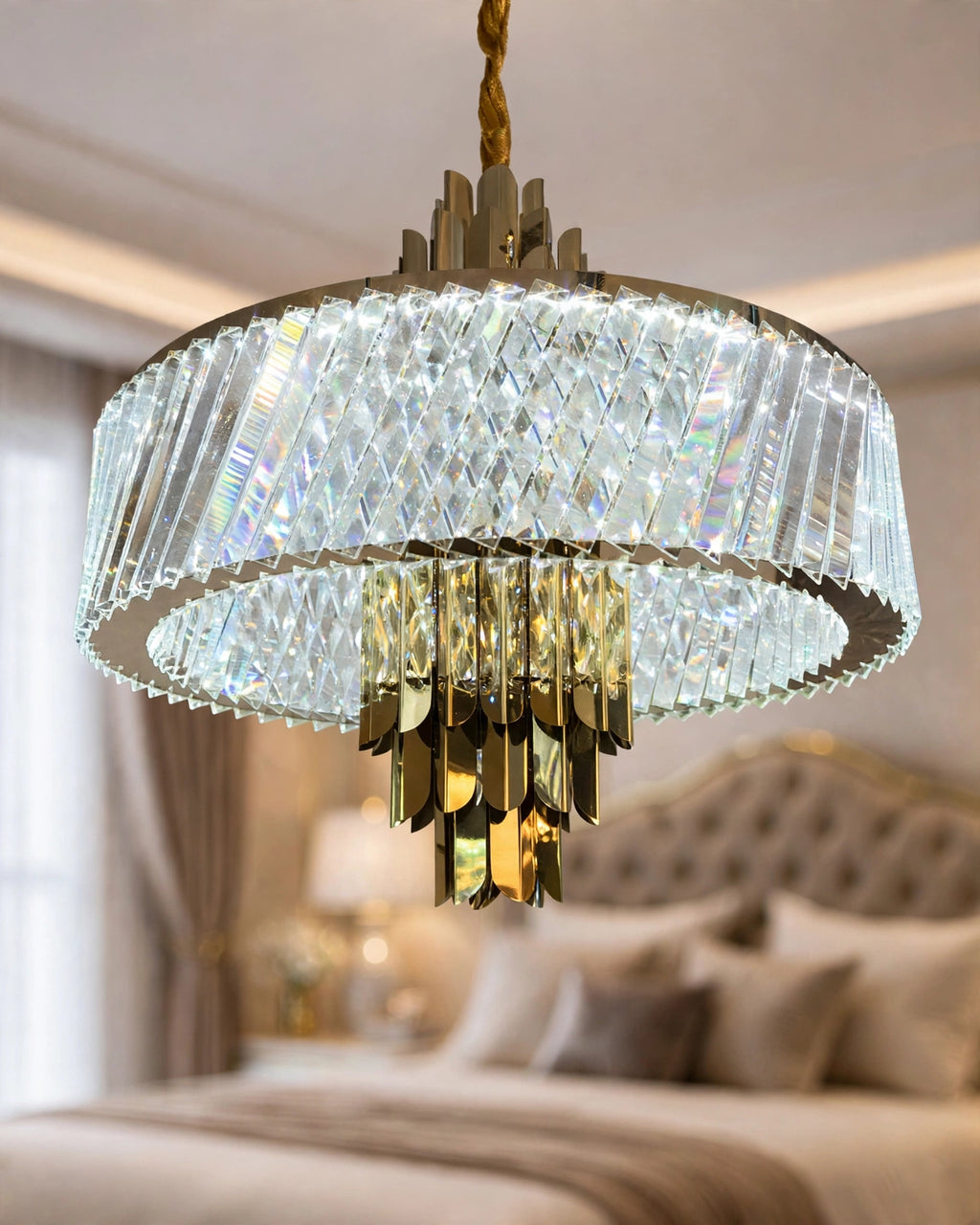 (TLD)  Round Crystal Chandelier -500MM