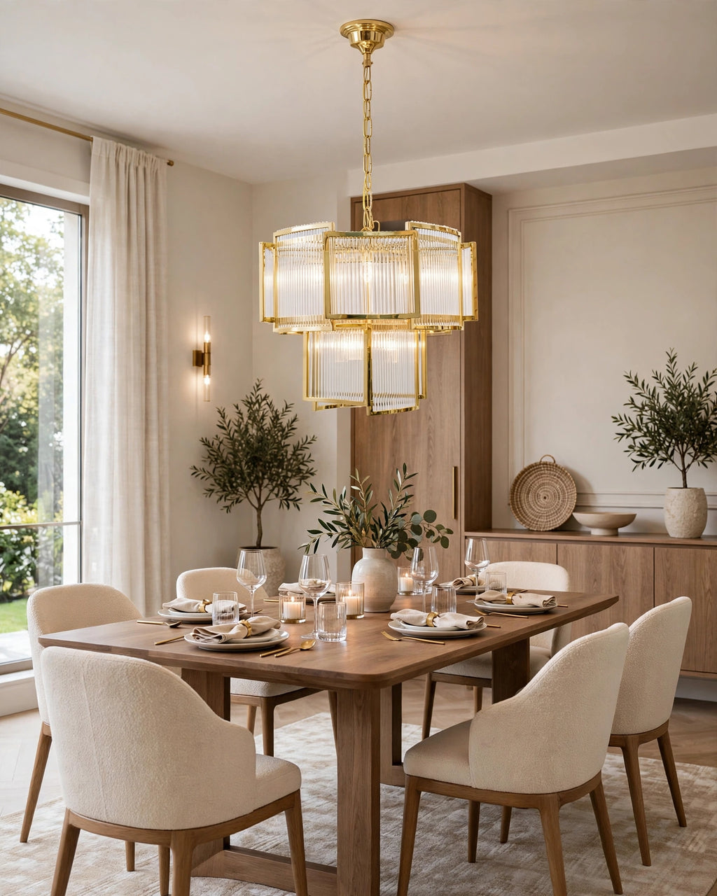 (TLD) Morden Prism Grand Chandelier – Layered Glass Rod Luxury