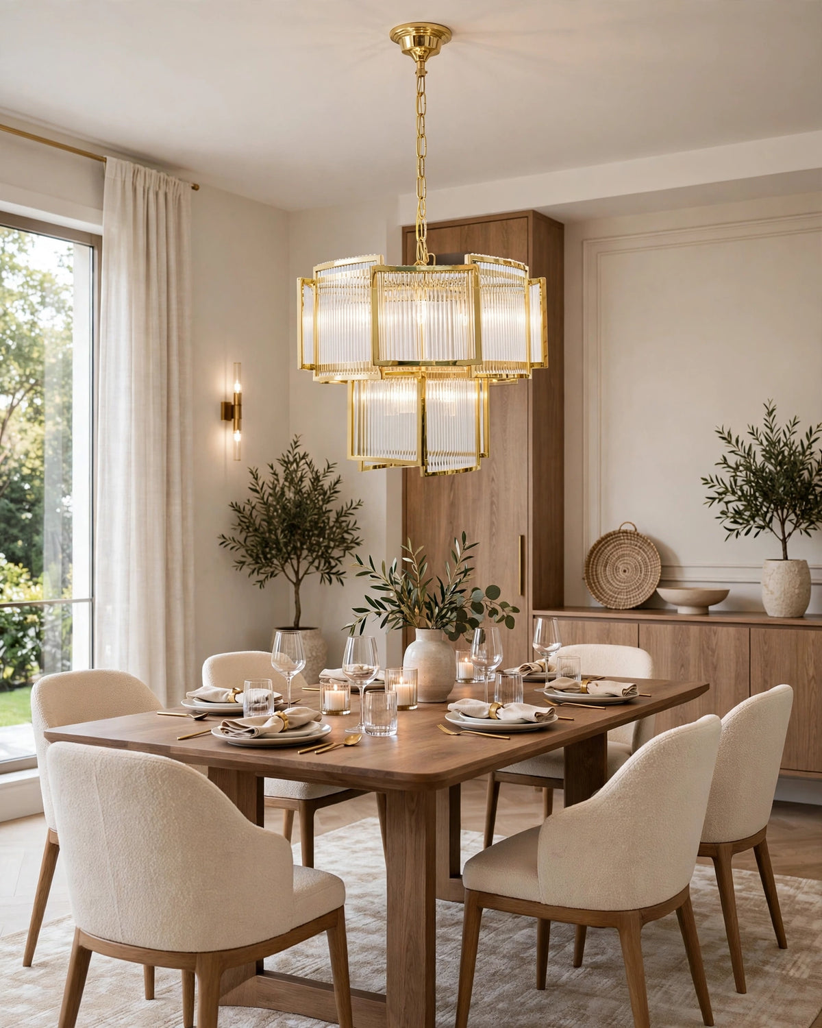 (TLD) Morden Prism Grand Chandelier – Layered Glass Rod Luxury
