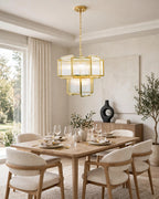 (TLD) Morden Prism Grand Chandelier – Layered Glass Rod Luxury
