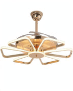 (TLD) Golden Spider Ray Retractable Fan Chandelier