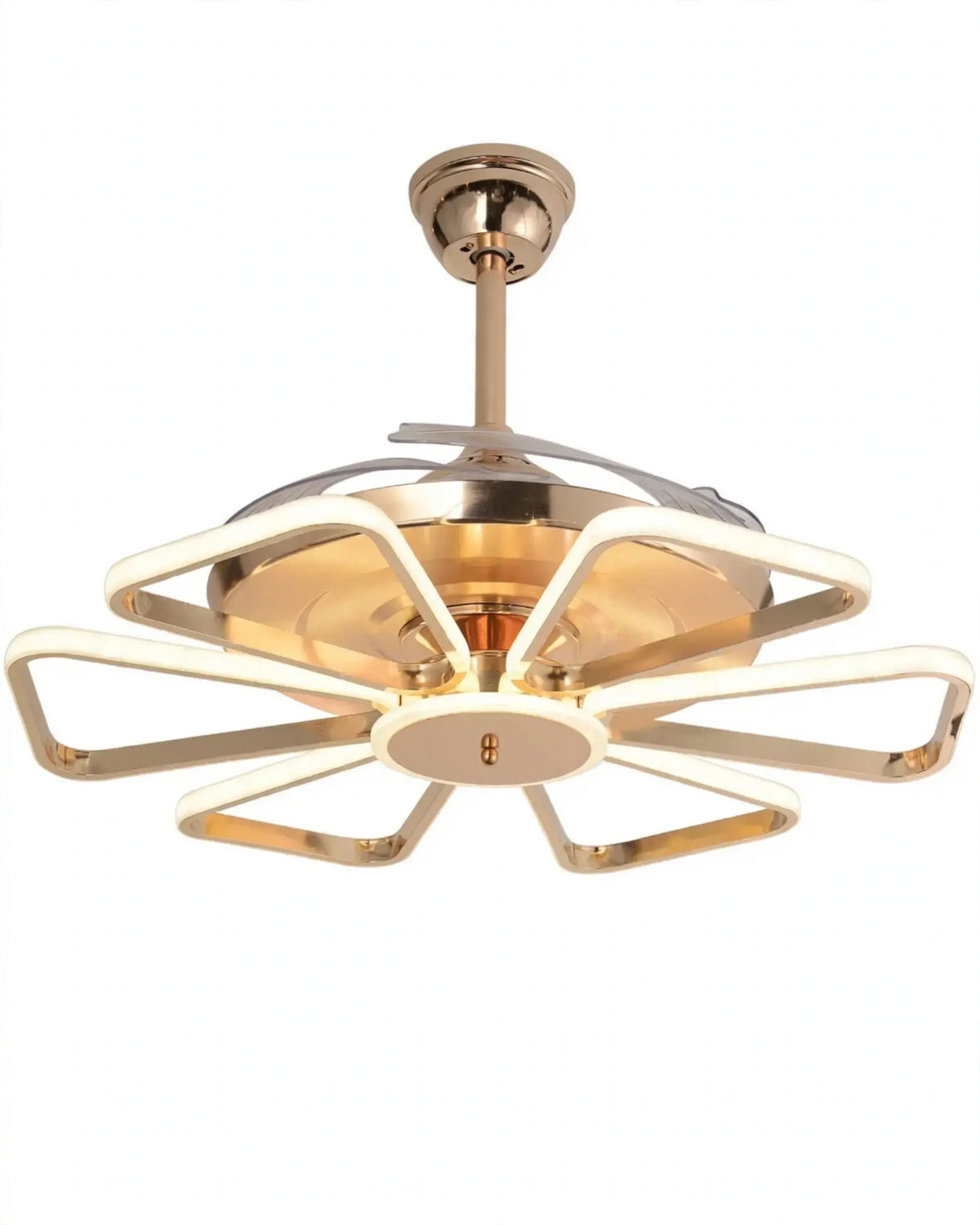 (TLD) Golden Spider Ray Retractable Fan Chandelier