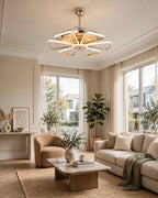 (TLD) Golden Spider Ray Retractable Fan Chandelier