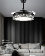 (TLD) Criss-Cross Drum Retractable Fan Light