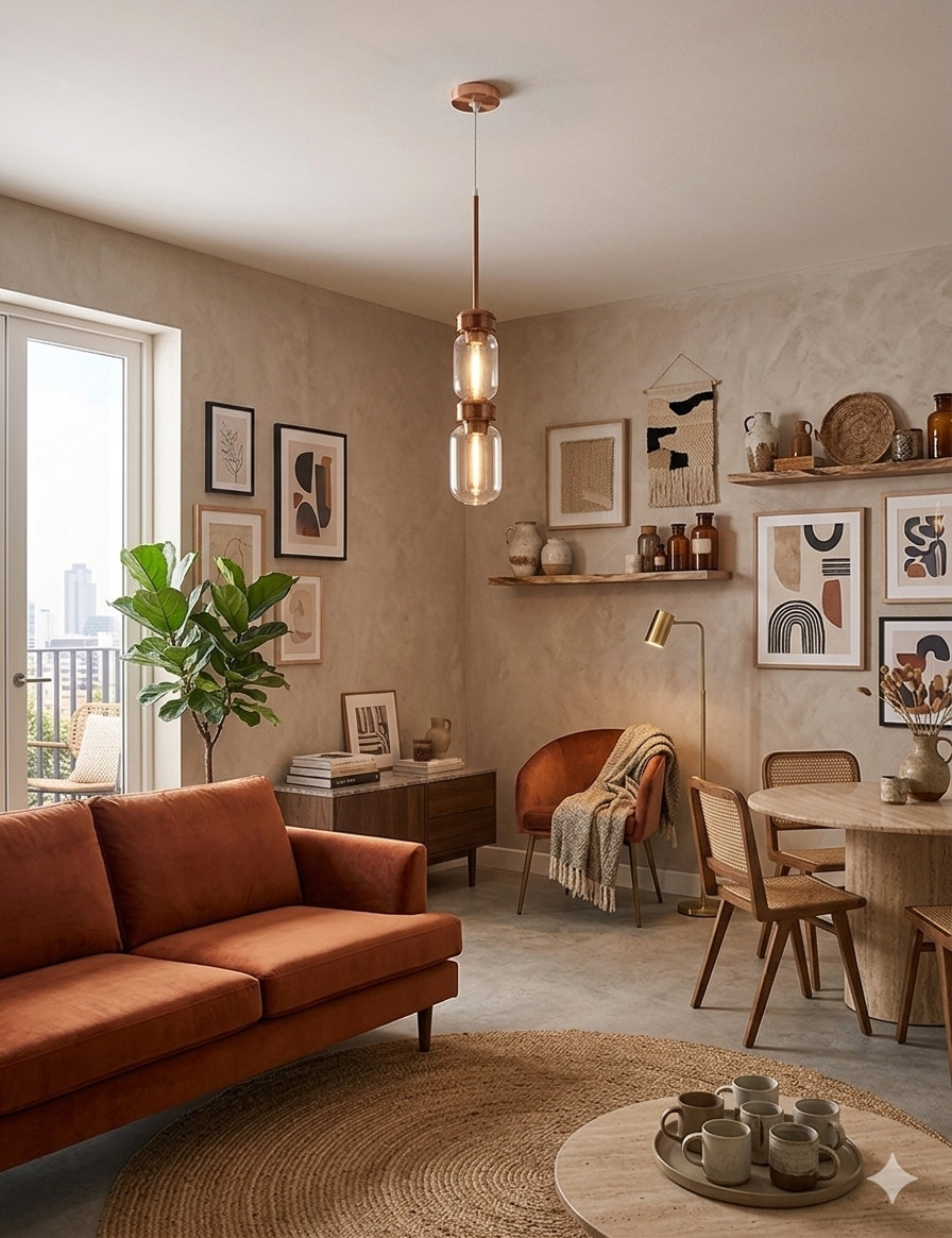 (TLD) Mordern Tall Cylinder Cluster Pendant Light
