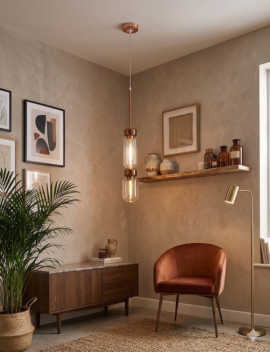 (TLD) Mordern Tall Cylinder Cluster Pendant Light