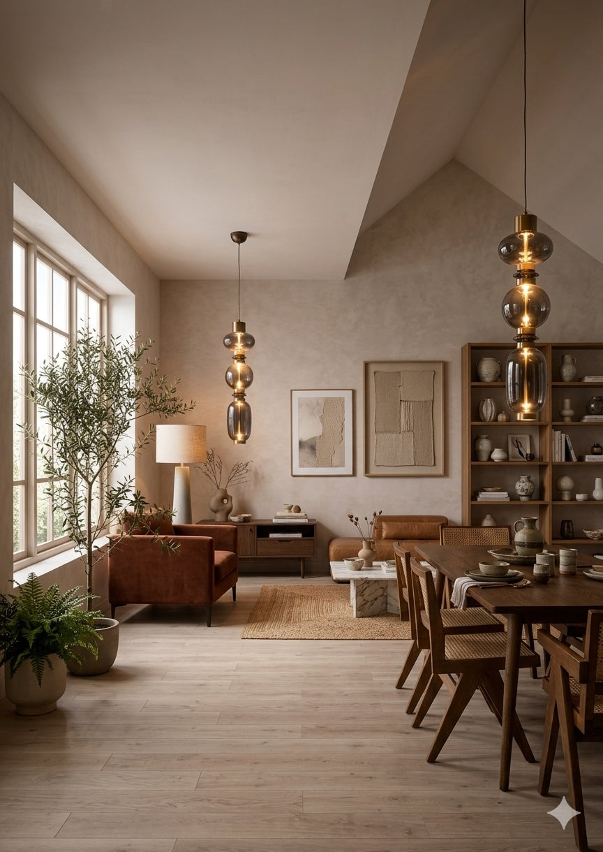 (TLD) Revius 3-Light Tiered Glass Pendant
