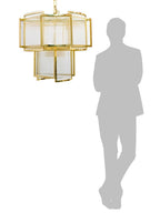 (TLD) Morden Prism Grand Chandelier – Layered Glass Rod Luxury