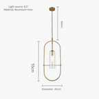 (TLD) Modern Gold Metal Cylinder Hanging Light